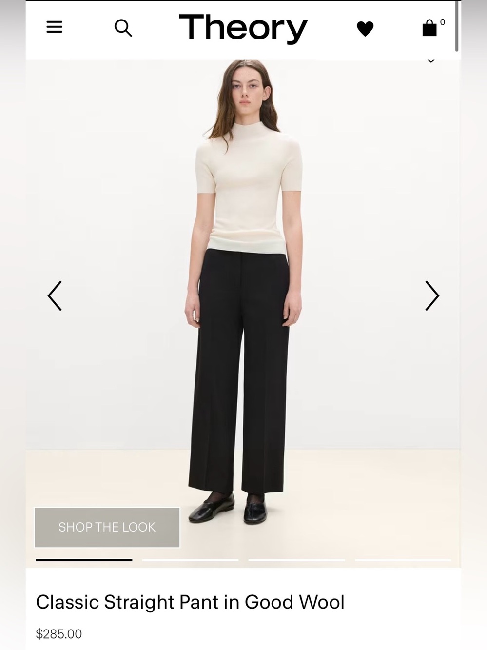 Theory black dress pants